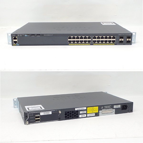 ＃Cisco/シスコ Catalyst2960-Xシリーズスイッチ WS-C2960X-24TS-L 初期化済みNo.3_画像2