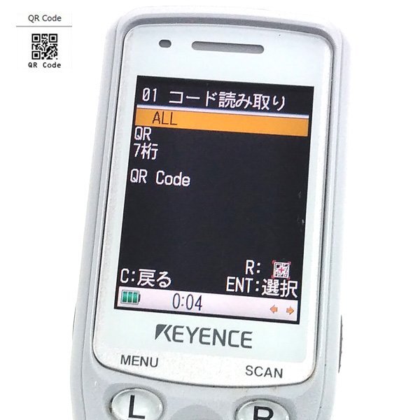 ☆15台入荷 KEYENCE 超小型2次元コードハンディターミナル BT-1500B 【Bluetooth機能も確認済み】No.7_画像9