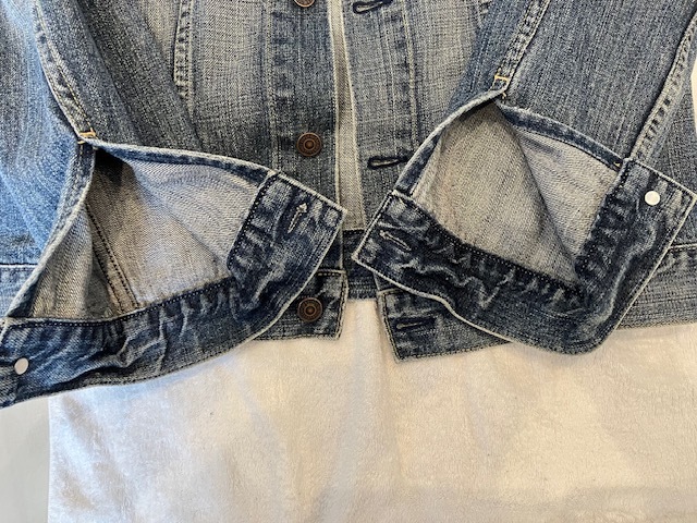 Levi's 70599 リーバイス デニムジャケット ジージャン L　　ユーズド加工_画像6