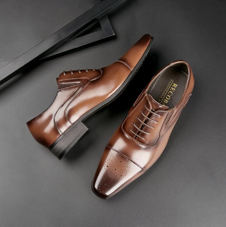  spring season new work * England type business shoes men's shoes * original leather shoes leather shoes * worker handmade cow leather gentleman shoes ^ tea color 