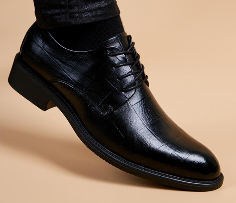  new goods appearance * high quality * original leather worker handmade cow leather gentleman shoes formal ceremonial occasions leather shoes ^ black 