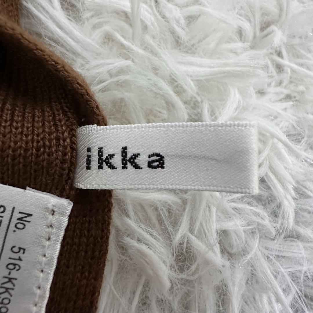 【ikka】イッカ（M）Vネックチュニック＊袖無し＊スリット＊重ね着＊リブ＊_画像8