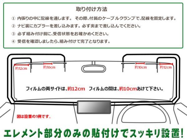 ★メール便 送料無料★新品 パイオニア GT13 地デジ アンテナコード＆L型フィルムセット GEX-P900DTV DG74_画像3