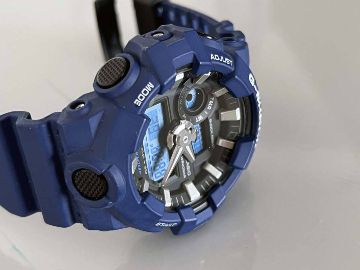 【送料無料】G-SHOCK GA-700-2AJF ブルー ☆カシオ アナログデジタルコンビモデル☆USED_画像5