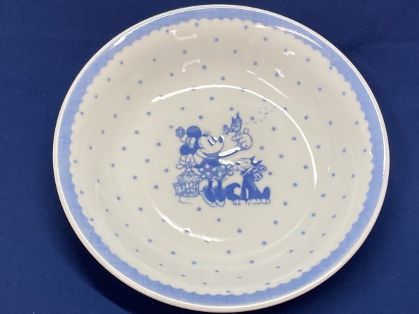 未使用保管品　Sango陶器 ディズニーノスタルジックブルー　スープパスタセット5枚セット　　