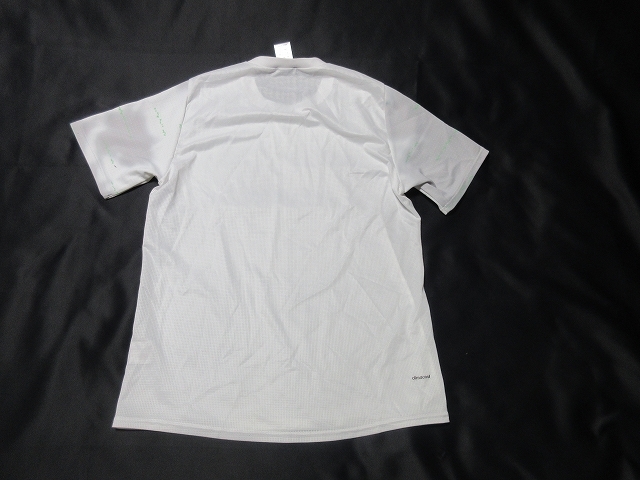 O-625★アディダス・CLIMACOOL♪白xグレー/半袖Tシャツ(O)★の画像3