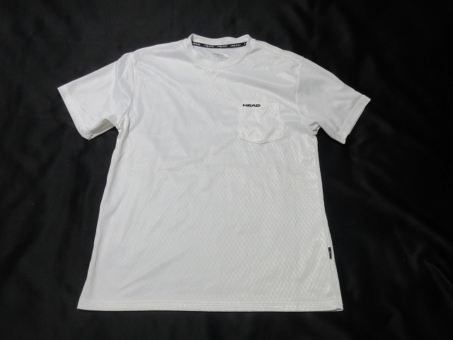 O-641★HEAD(ヘッド)♪白色/胸ポケット付/半袖Tシャツ(M)★_画像1