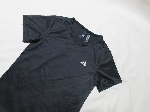 O-839★アディダス・AEROREADY♪黒色/半袖Tシャツ(L)★の画像2