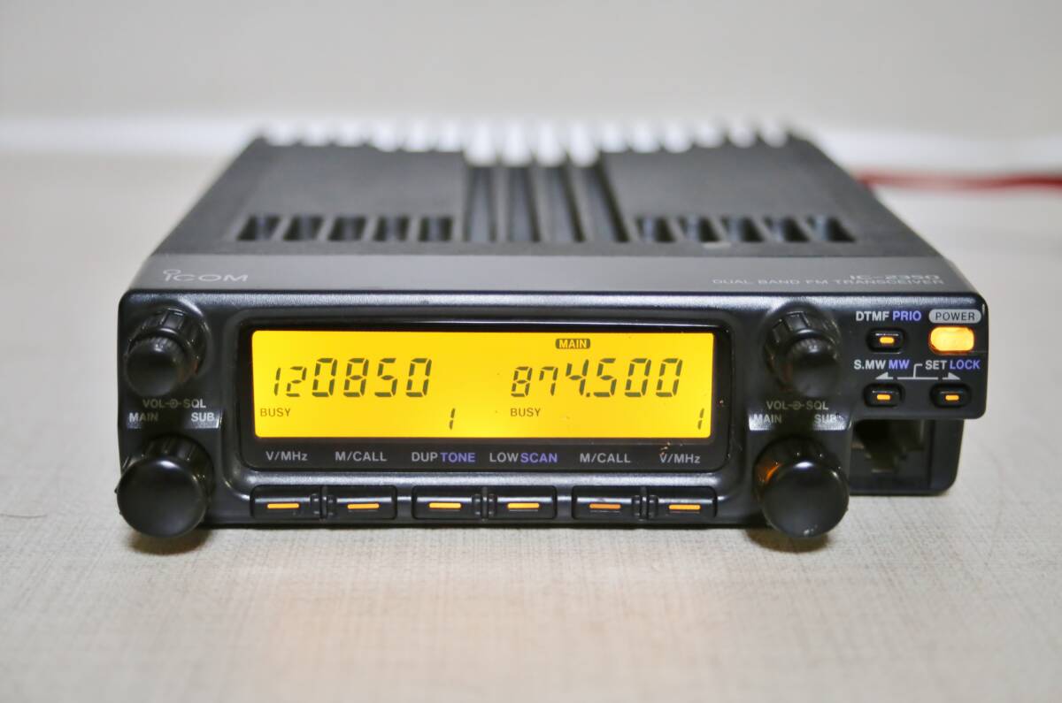 アイコム IC-2350J 144/430MHz 20W 無線機 受信改造済み 118～950MHz 取説/マイク/電源ケーブル付 の画像1