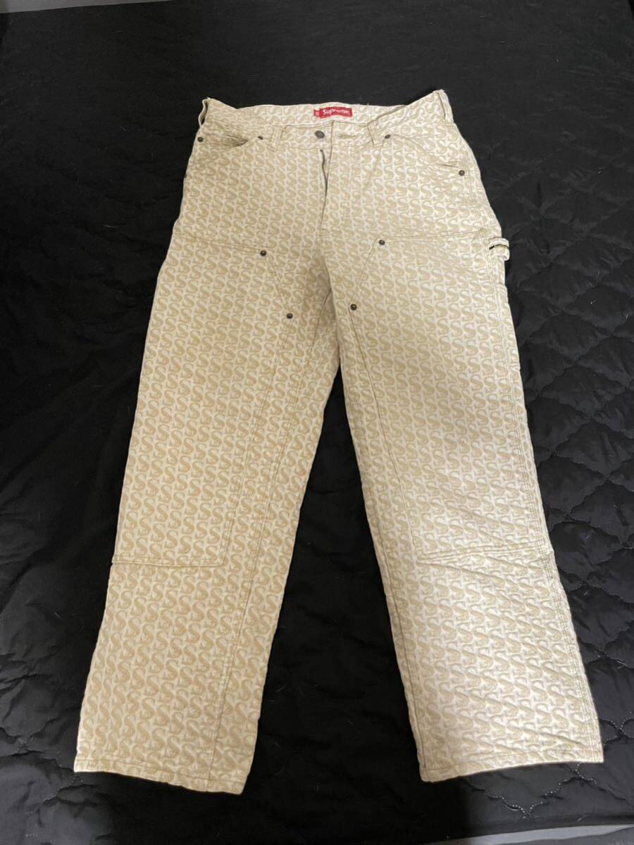 Supreme Monogram Double Knee Denim Painter Pant シュプリーム ダブルニー ペインターパンツ の画像1