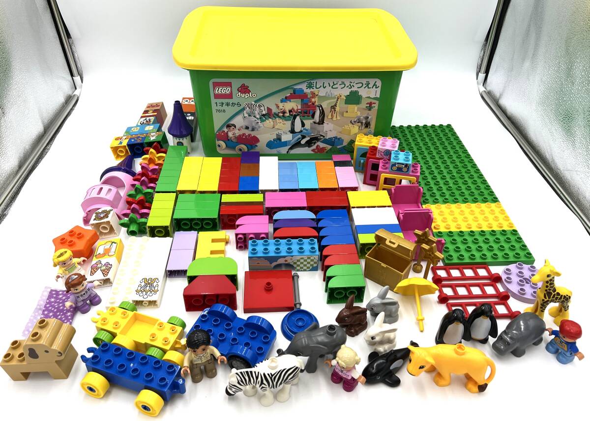 ｇ822ＳＫ 【１円スタート！】LEGO duplo レゴデュプロ レゴブロック レゴ 楽しいどうぶつえん 欠品あり 他混在あり 知育玩具 現状品 の画像1