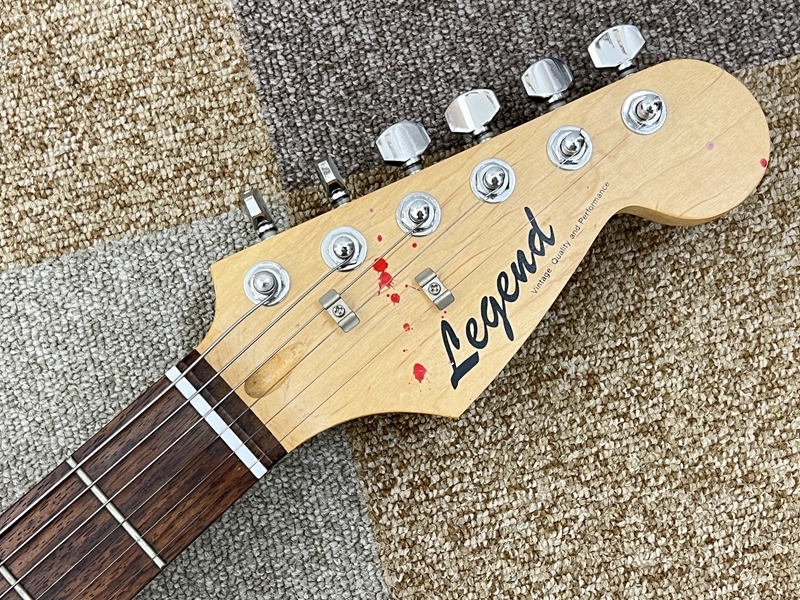 i1431KI レジェンド Legend エレキギター ブラック ストラトキャスタータイプの画像2