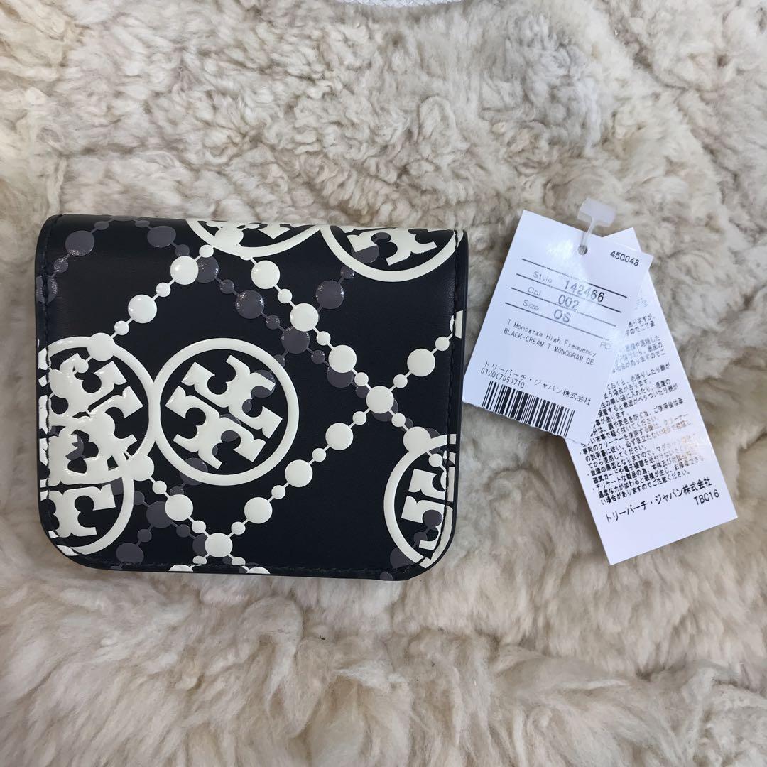 ☆新品・未使用☆TORY BURCH　Tモノグラム　二つ折り財布　コンパクト　黒_画像5