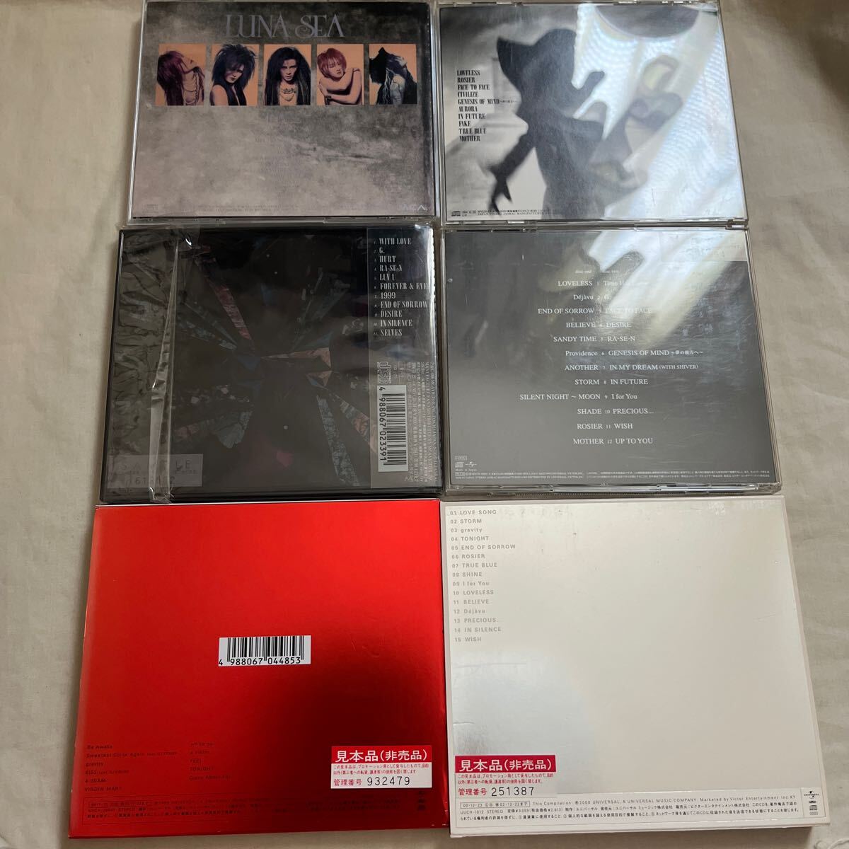 LUNA SEA CD6枚セット IMAGE/MOTHER/STYLE/NEVER SOLD OUT/LUNACY/PERIOD ルナシー_画像2