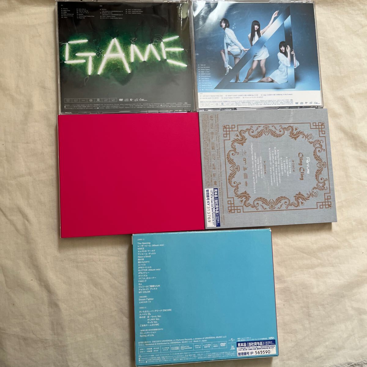 Perfume CD DVD 5枚セット GAME/トライアングル/JPN/Cling Cling/3rd Tour JPN パフューム_画像2