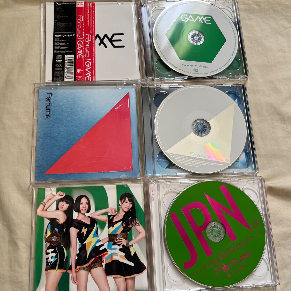 Perfume CD DVD 5枚セット GAME/トライアングル/JPN/Cling Cling/3rd Tour JPN パフューム_画像3