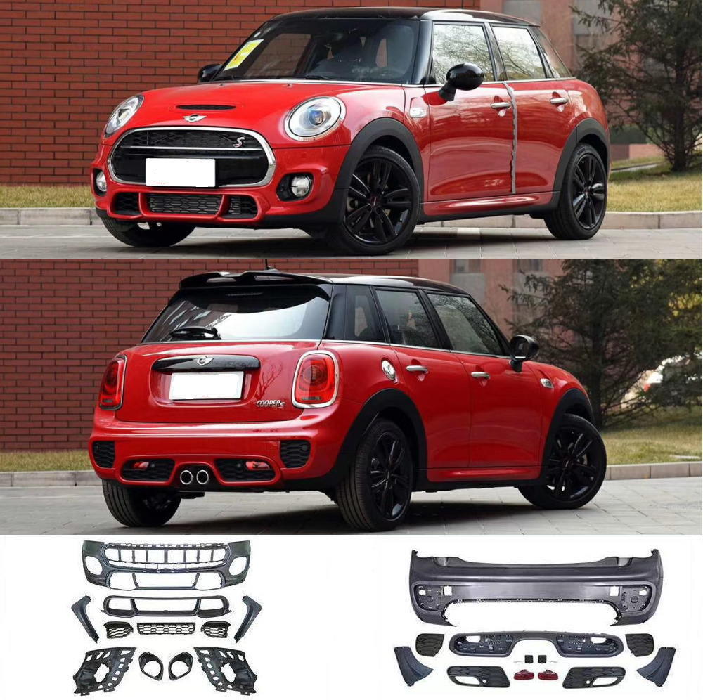 ☆ミニ F55 2014～2021☆JCW Look PP製 フロントバンパー&リアバンパーセット_画像1