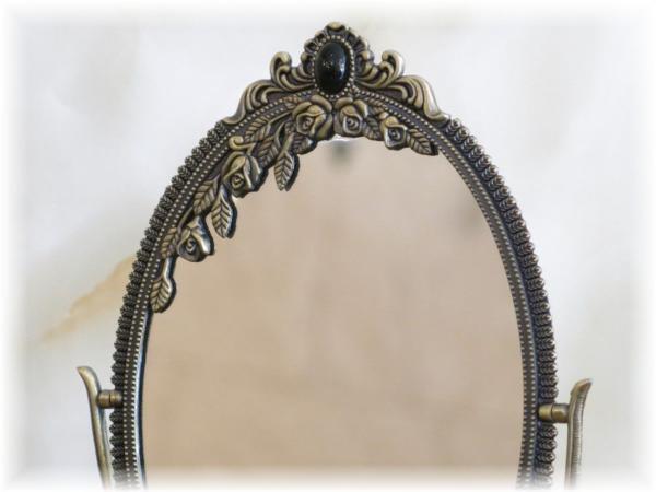 [ free shipping!]* super-discount prompt decision!* new goods * antique style /.. design / dressing up . desk mirror 