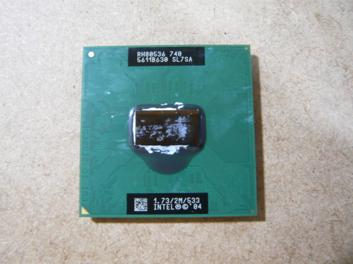 送料無料◆Intel Pentium M 740 1.73GHz SL7SA 作動品_画像1