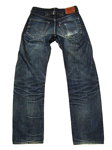 702XX 復刻 w30 (78x82位) 日本製 ビッグE リーバイス LEVI’S 濃淡 激美ヒゲ タテ落ち クラッシュ_画像8