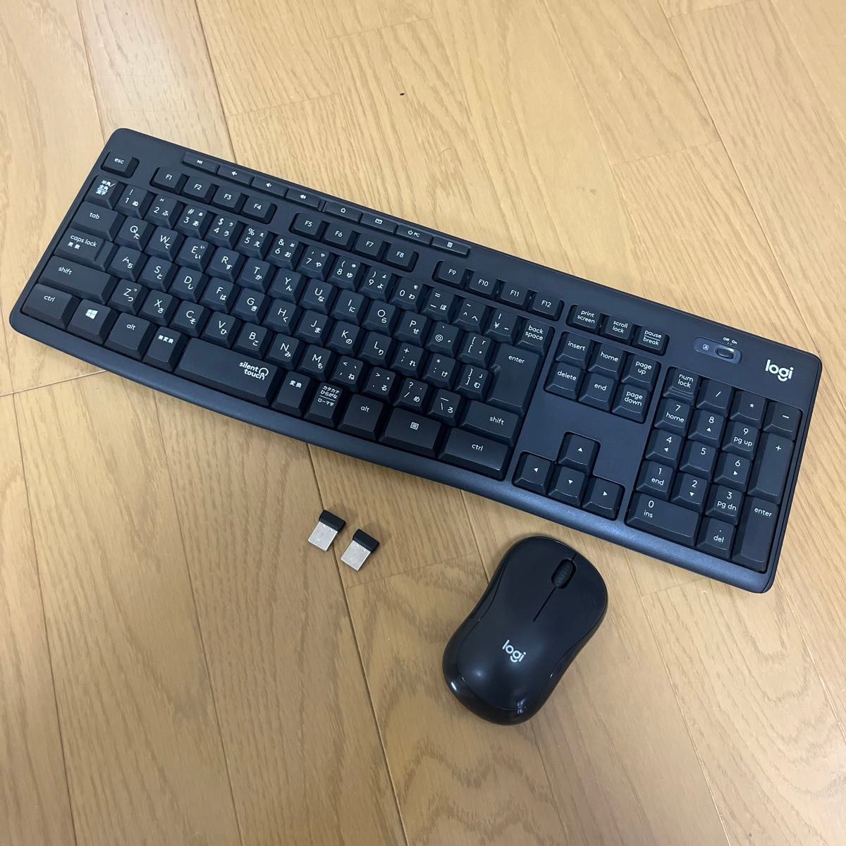 Logicoolサイレント ワイヤレス キーボード&マウス&接続USB2つ Logicoolサイレント ワイヤレス キーボード&マウス&接続USB2つ