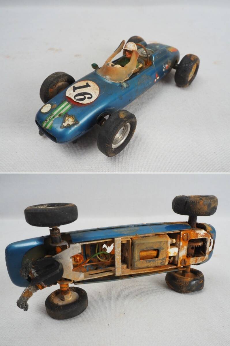 n2N240422 レーシングカー F-1 クラシックカー 玩具 模型 まとめ 部品/パーツ レトロ アンティーク ジャンク品の画像2