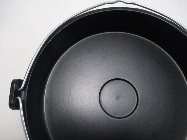 未使用　鉄製　すき焼き鍋　28ｃｍ　１個　ツル付き　なにわ　Naniwa_画像4