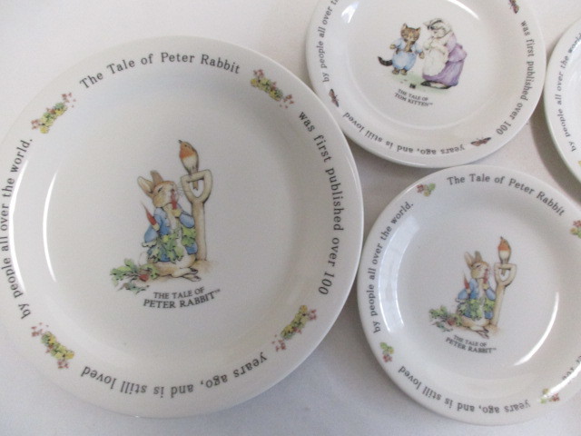  Peter Rabbit party set / large plate 1 sheets bread plate 5 pattern 5 sheets plate cake plate made in Japan 