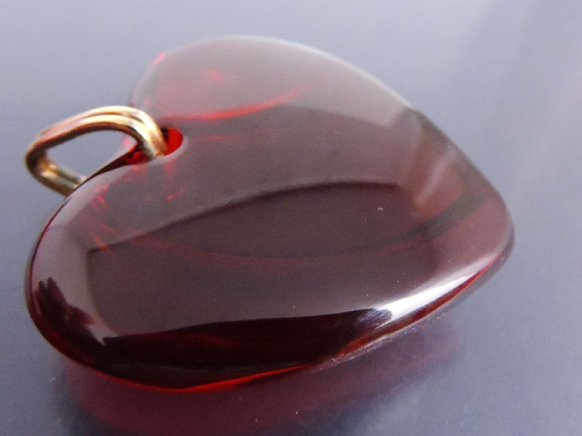  стандартный товар Baccarat baccarat crystal подвеска с цепью в форме сердечка красный цвет большой .. ширина примерный 3.8.