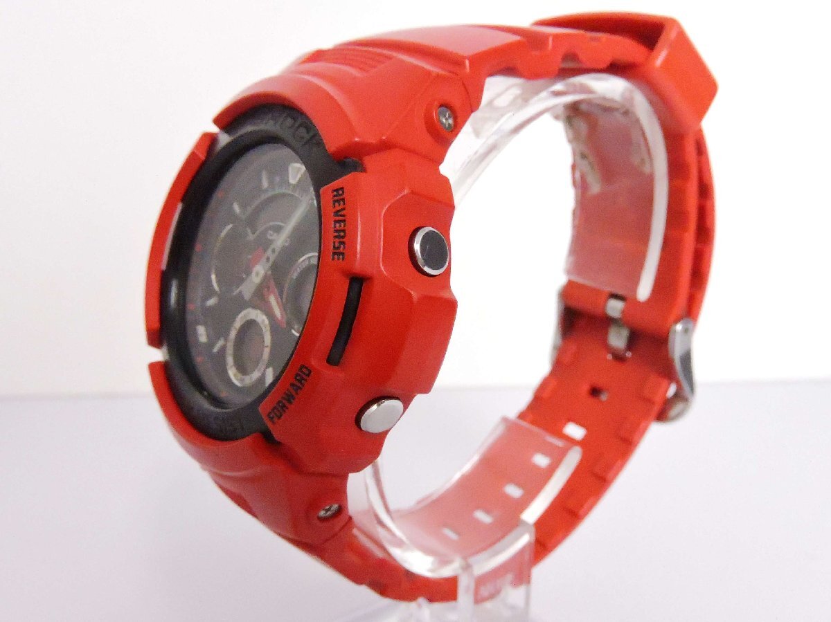 CASIO カシオ G-SHOCK ジーショック REDMANコラボモデル AW-591RED メンズ腕時計 電池交換済_画像2