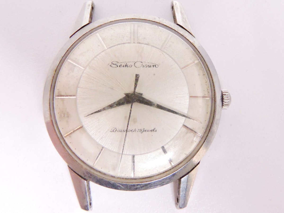 SEIKO セイコー CROWN クラウン Ref.15002E 手巻 Cal.560 メンズ腕時計 1961年製 不動品 裏ブタ取れの画像1