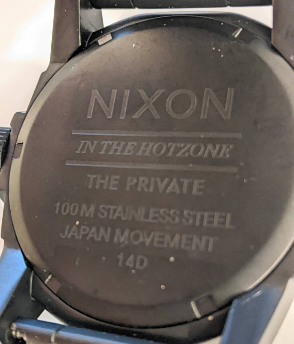 【11247】NIXON ニクソン クオーツ メンズ 腕時計 A276 1428 ミリタリー アナログ 3針 SS 服飾小物 小物 時間 ファッションの画像6