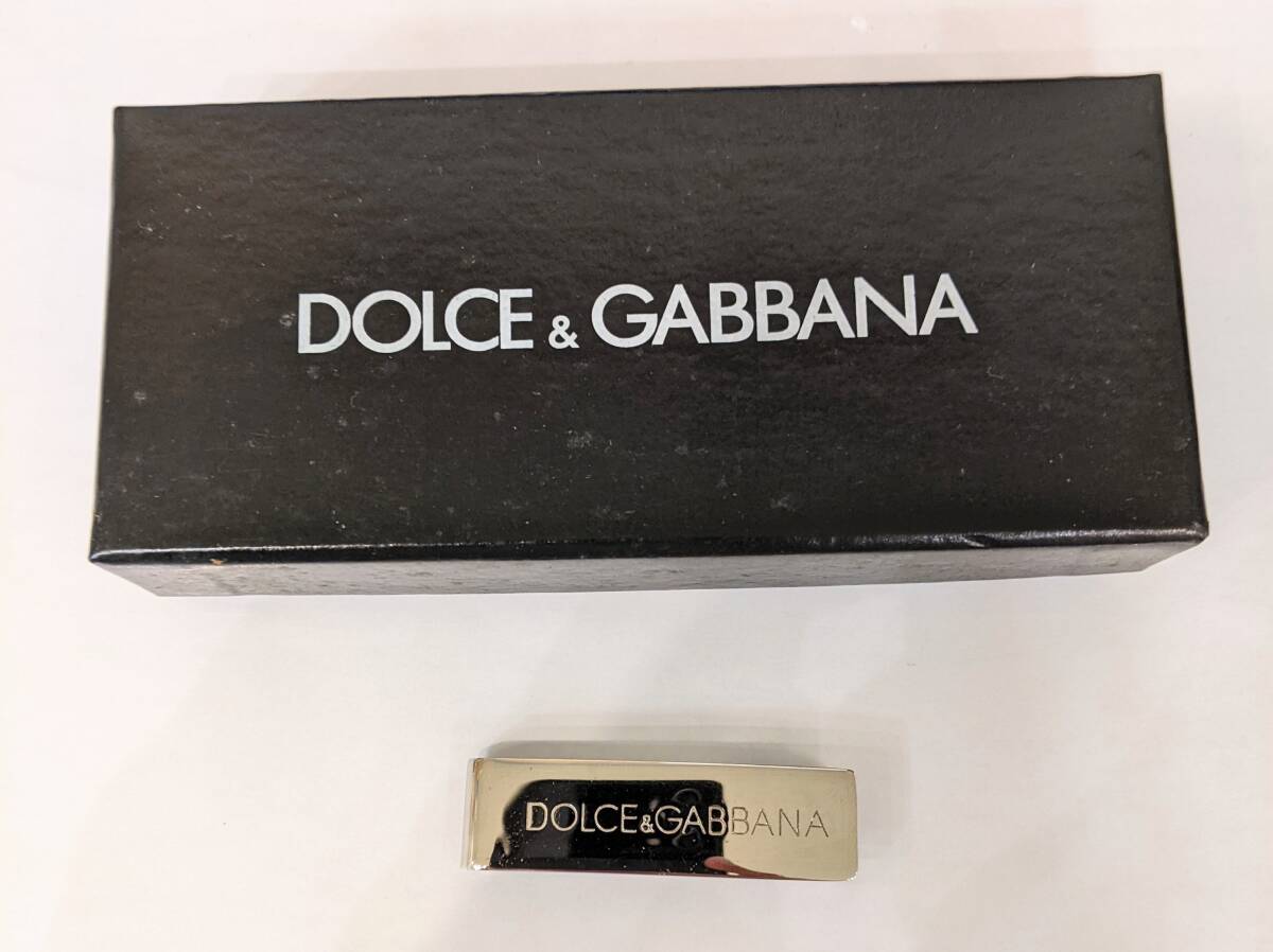 【11251】DOLCE&GABBANA ドルチェ＆ガッバーナ マネークリップ ドルガバ ブランド品 ブランド小物 お金 現金 紙幣 サイフ 財布の画像1