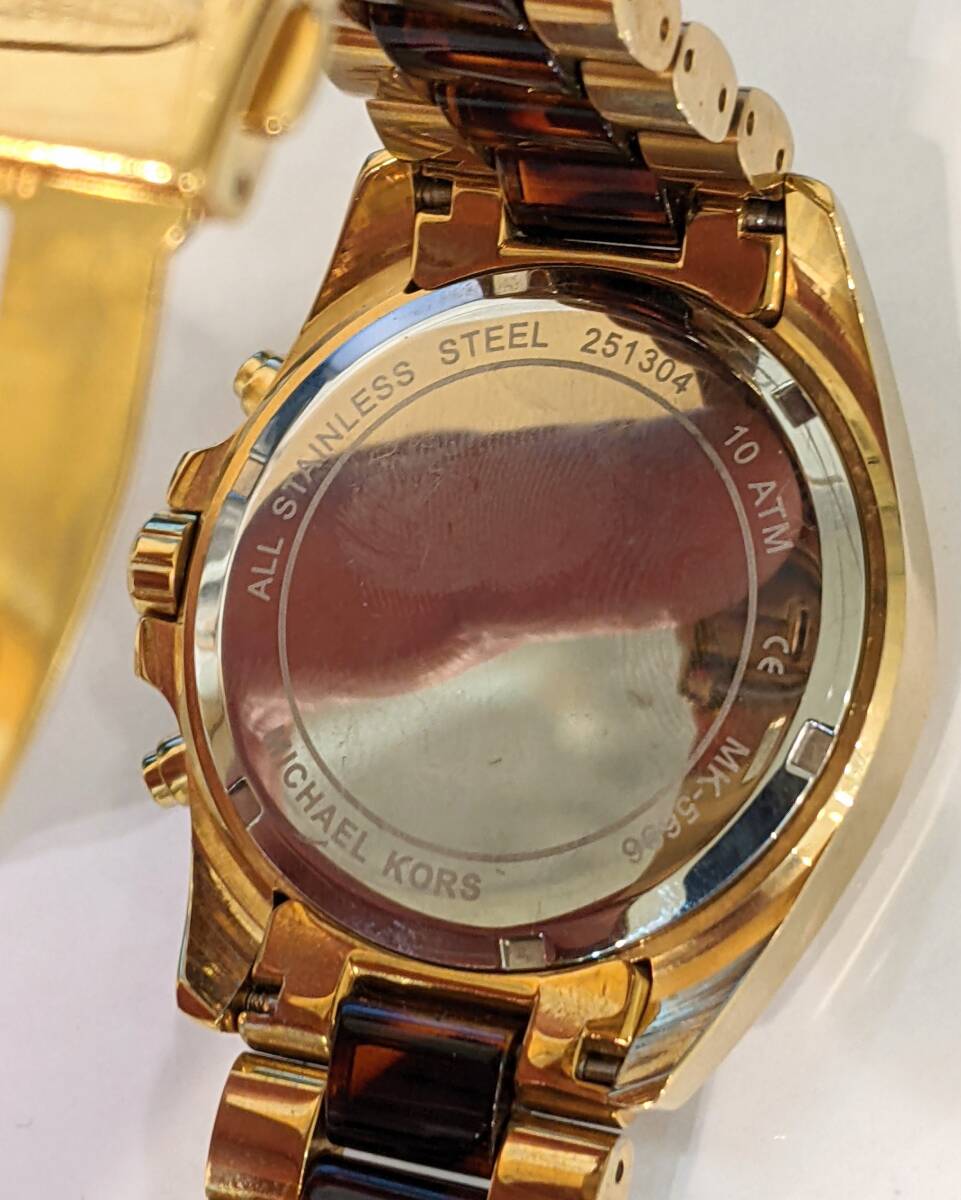【11121】MICHAEL KORS マイケルコース メンズ クオーツ 腕時計 MK-5696 アナログ 3針 クロノグラフ デイト SS ブランド時計の画像7