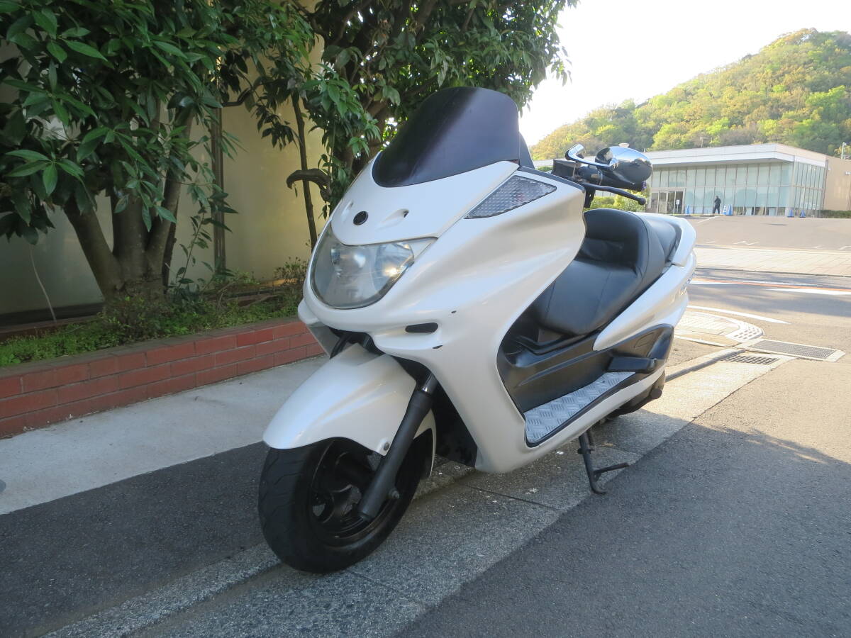 ヤマハ　マジェスティ250(SG03J)　実働中古車　チョイカスタム　バッテリーフル充電済　人気の5連メーター　ナンバー登録書類有り