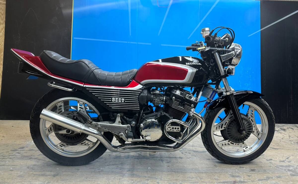 323 CBX400F 外装セット　黒赤２型　カラー/中古 美品 塗装後 未使用NC07タンクCBX550F外装 アルフィン テール ワルツBEET赤白 マーシャル_画像5