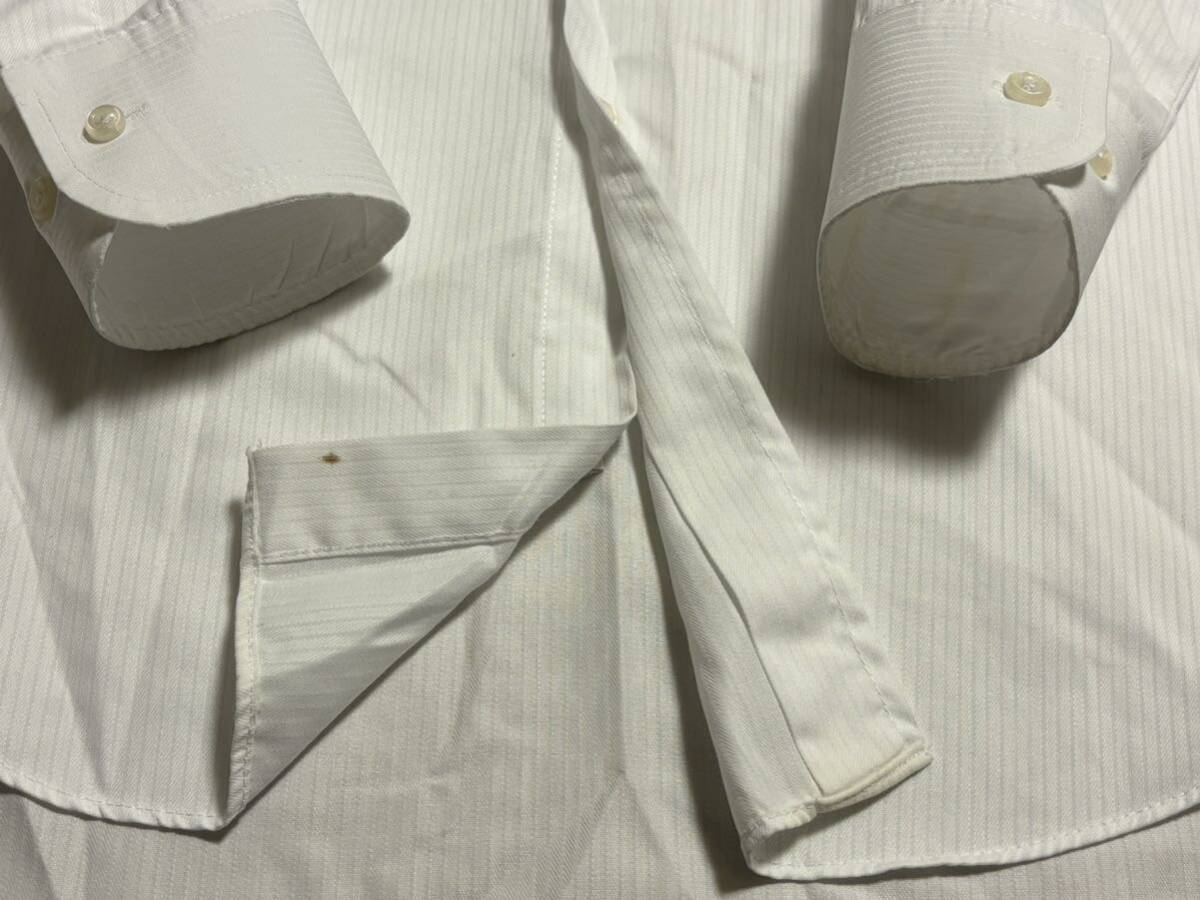 ◎ SUITSELECT スーツセレクト 形態安定シャツ M80サイズSKL131-14 長袖シャツ ワイシャツ メンズ ビジネス カッターシャツ 白 ホワイト 4_画像6