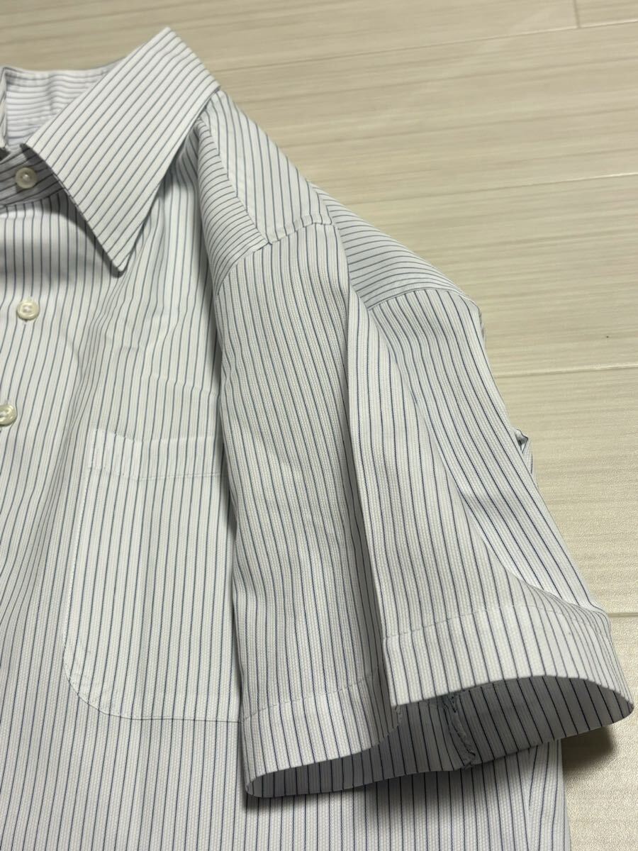 ◎ SUITSELECT スーツセレクト 形態安定シャツ Mサイズ SL653019-7 半袖シャツ ワイシャツ メンズ ビジネス カッターシャツ 白 ホワイト 10_画像8
