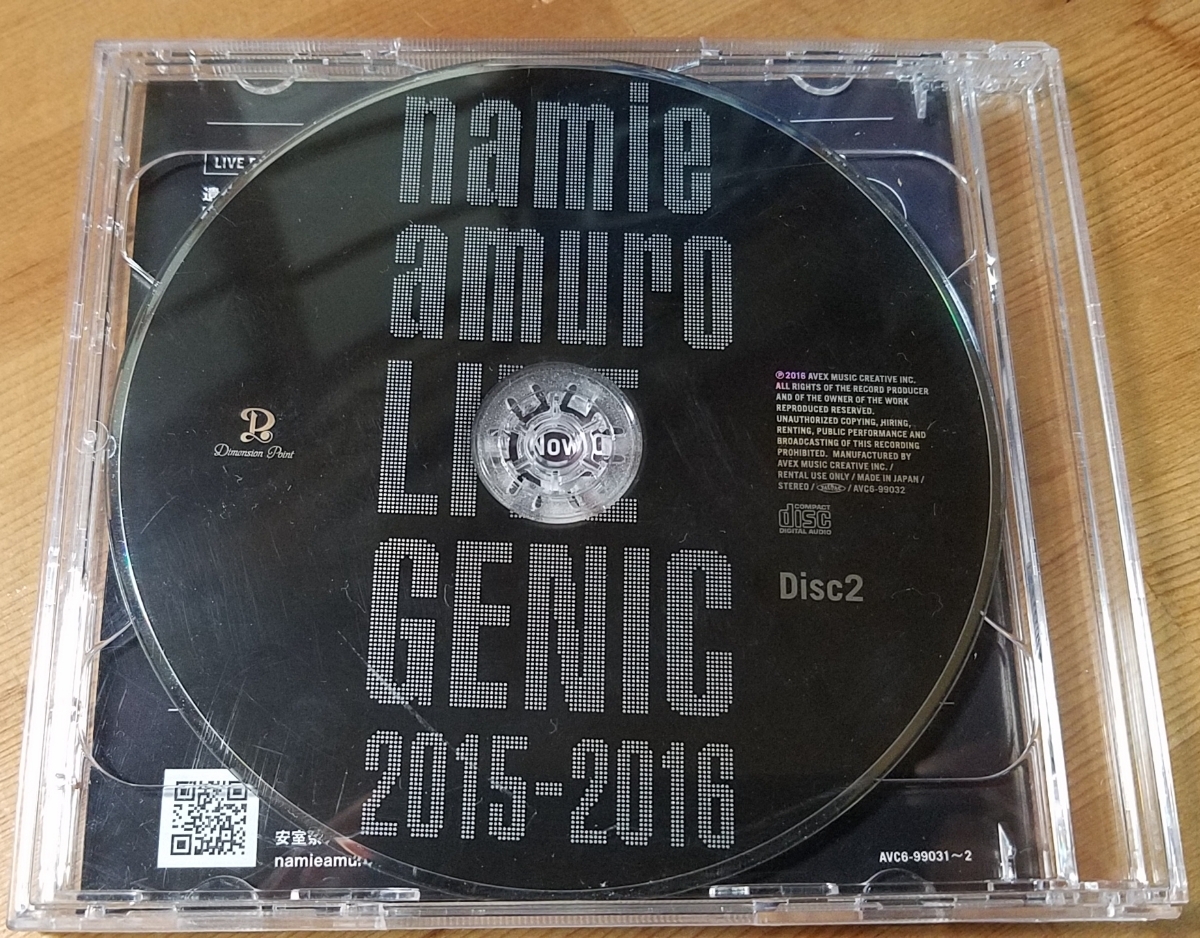 ♪安室奈美恵 namie amuro LIVE GENIC 2015-2016 2CD♪レンタル落ち_画像3