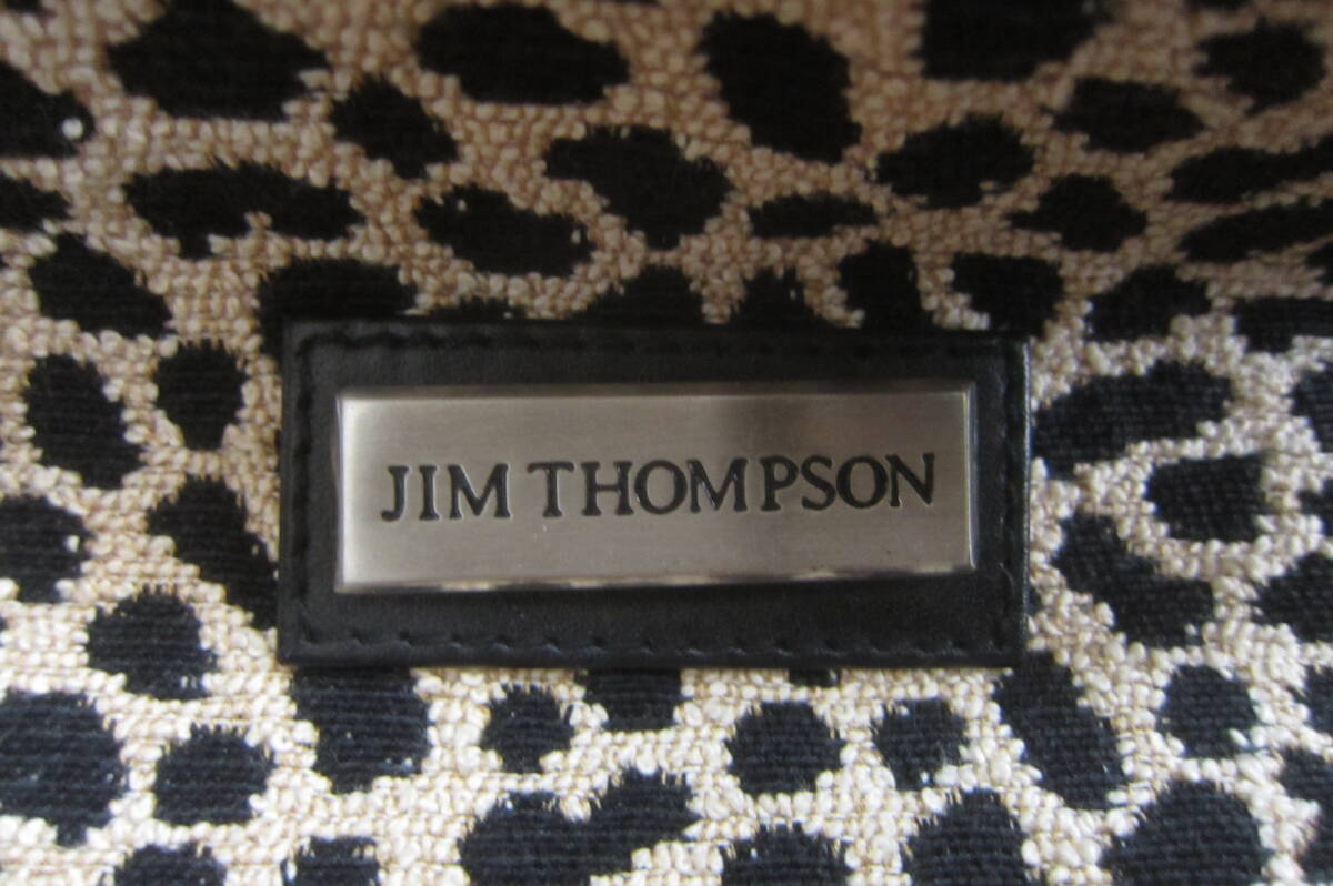 JIM THOMPSON ジムトンプソン かばん トートバッグ 黒×ヒョウ柄 O2404A_画像5