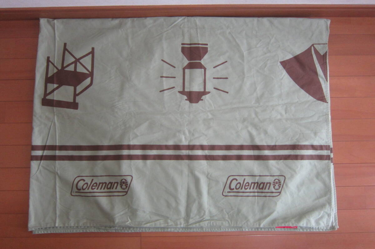 Coleman コールマン キャンプ アウトドア 敷き布 敷き物 緑系 カーキ系 O2404Bの画像2