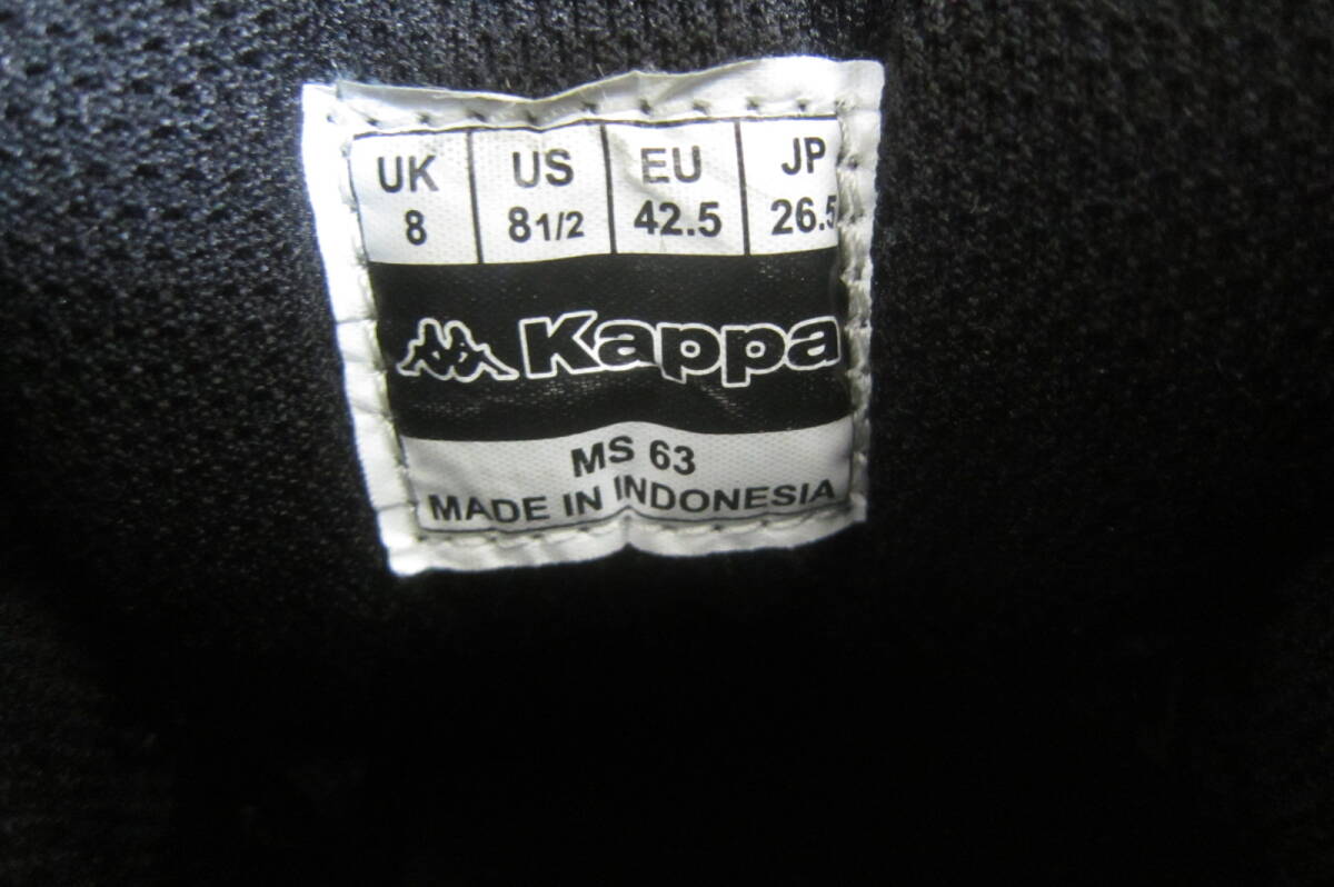 Kappa カッパ MS63 メンズシューズ ハイカットスニーカー 黒 26.5㎝ O2404C_画像6