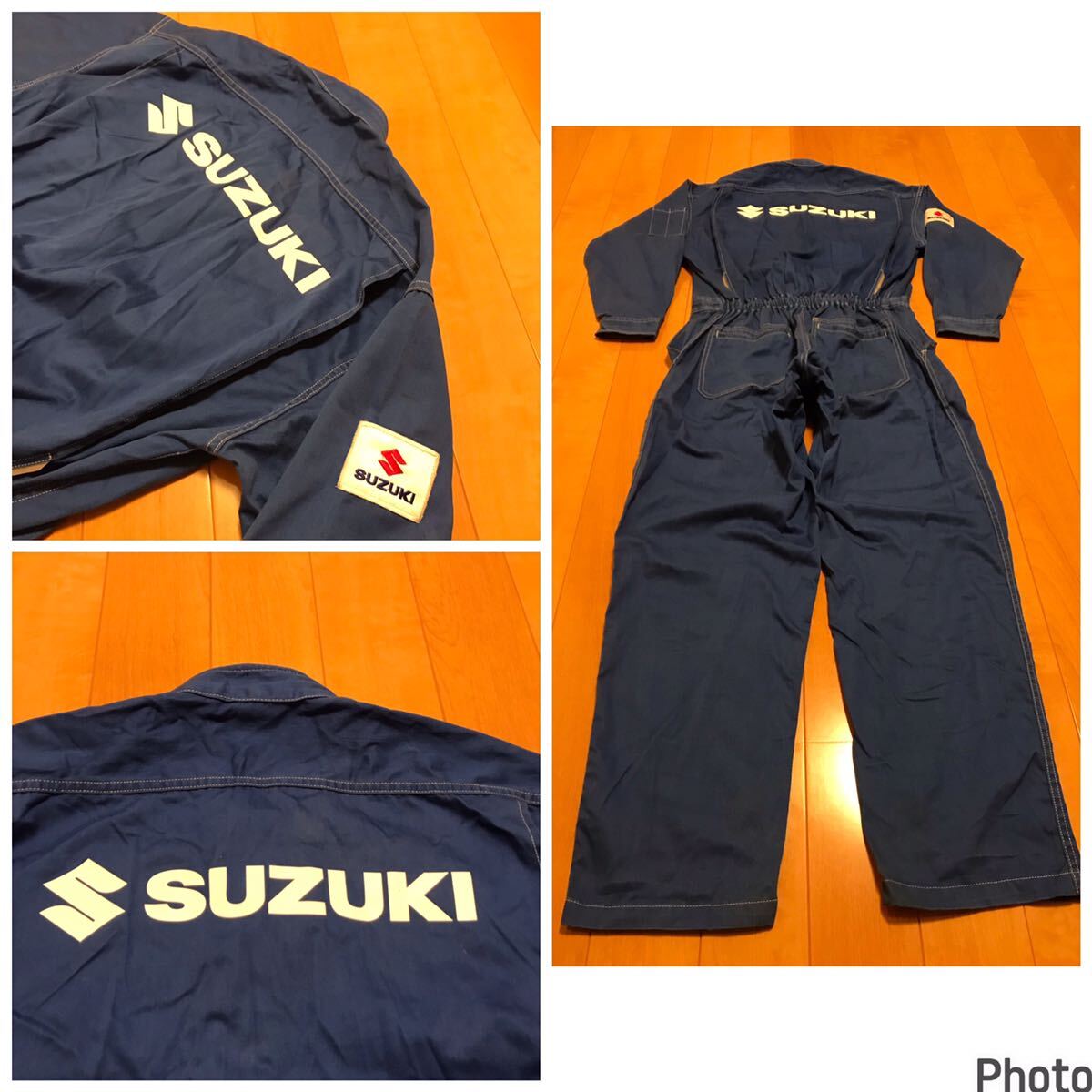 非売品.良品☆SUZUKI/スズキ自動車 サイズLL 長袖純正つなぎ.ツナギ ディーラースタッフ 背面BIGロゴ入&オリジナルワッペン付 /ジャンパーの画像8