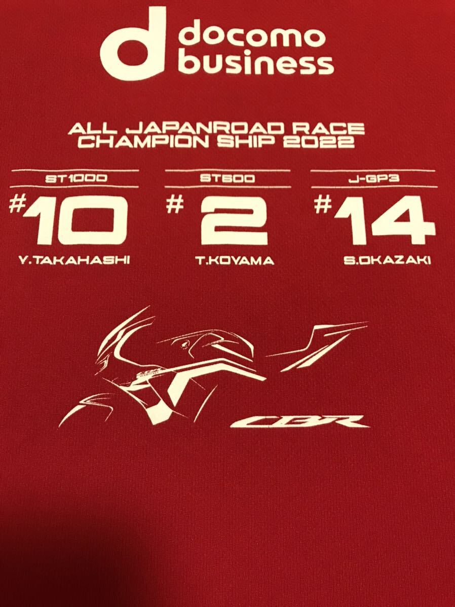 美品☆HONDA CBR／ホンダモーターサイクル　サイズL 速乾ドライ半袖Tシャツ ALL JAPAN ROADRACE・全日本ロードレース選手権大会MFJ SB/鈴鹿_画像6