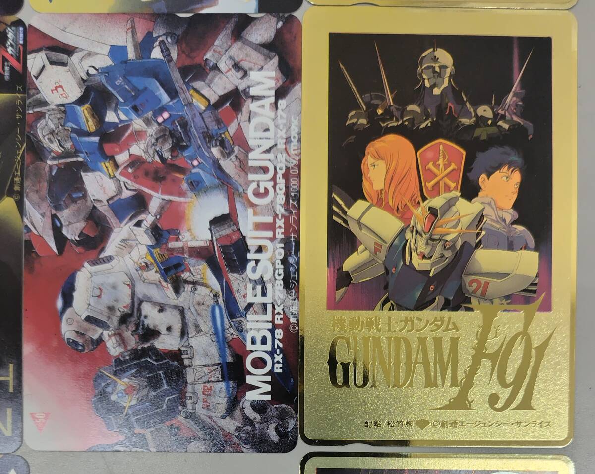 11枚 まとめ 未使用 機動戦士ガンダム 創通エージェンシー Zガンダム ZガンダムⅡ F91 0083 逆襲のシャア など テレホンカード 7056の画像5