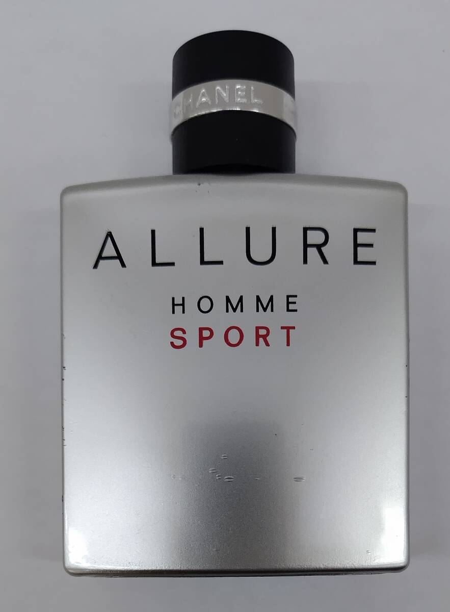 CHANEL シャネル ALLURE HOMME SPORT アリュール オム スポーツ 50ml オードトワレ EDT 香水 残量多 7160の画像1