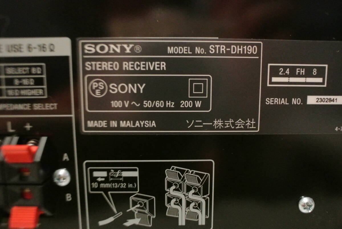 [SONY] Sony основной предусилитель STR-DH190( с дистанционным пультом ) запись *Bluetooth*CD, музыка . вдоволь можно наслаждаться один шт.![ выход звука проверка settled ]