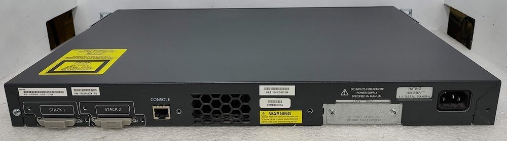 ●Cisco L3スイッチ Catalyst 3750v2-24TS [WS-C3750v2-24TS-E] 10/100Base-TX*24Port SFP*2Port 設定初期化済 [IOS12.2]の画像2