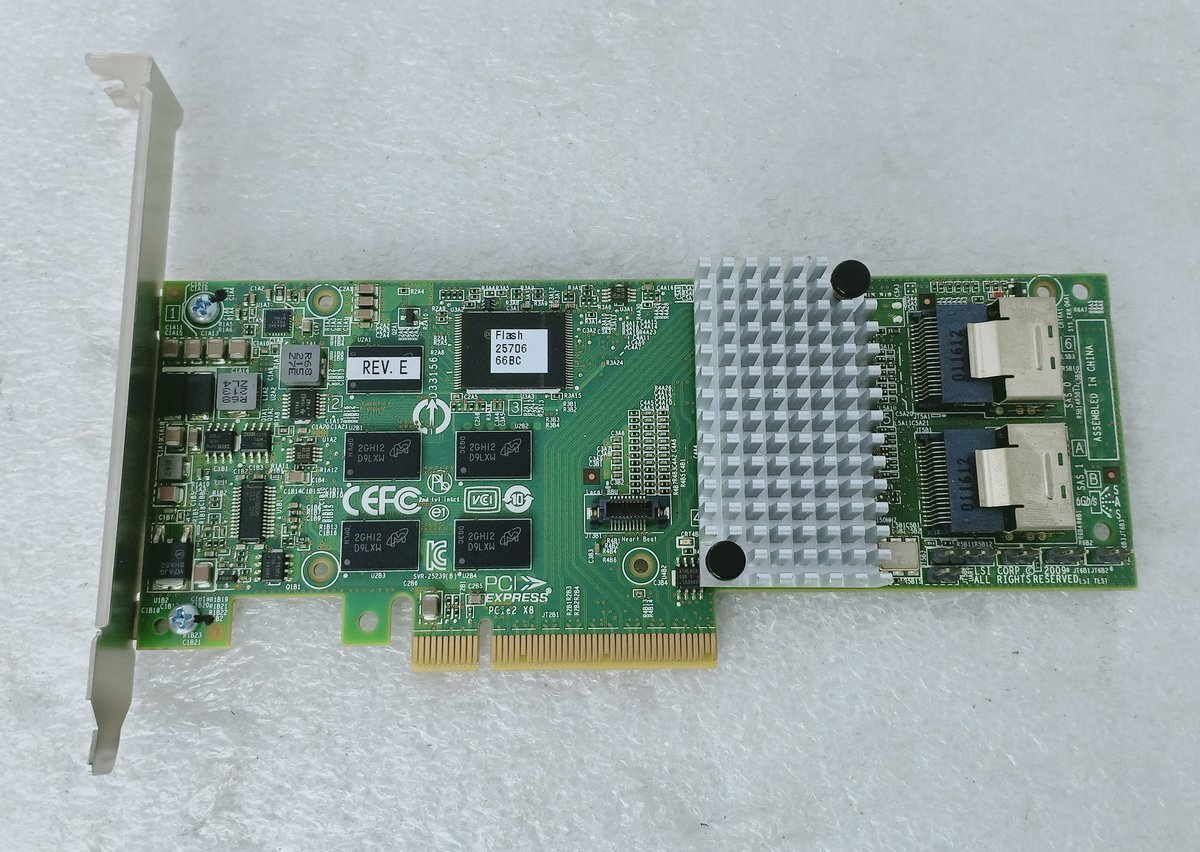 ●LSI Logic SAS RAID HBA [L3-25239-25A] SAS 6Gb/s 内蔵8port PCI-Express 通常ブラケットの画像1