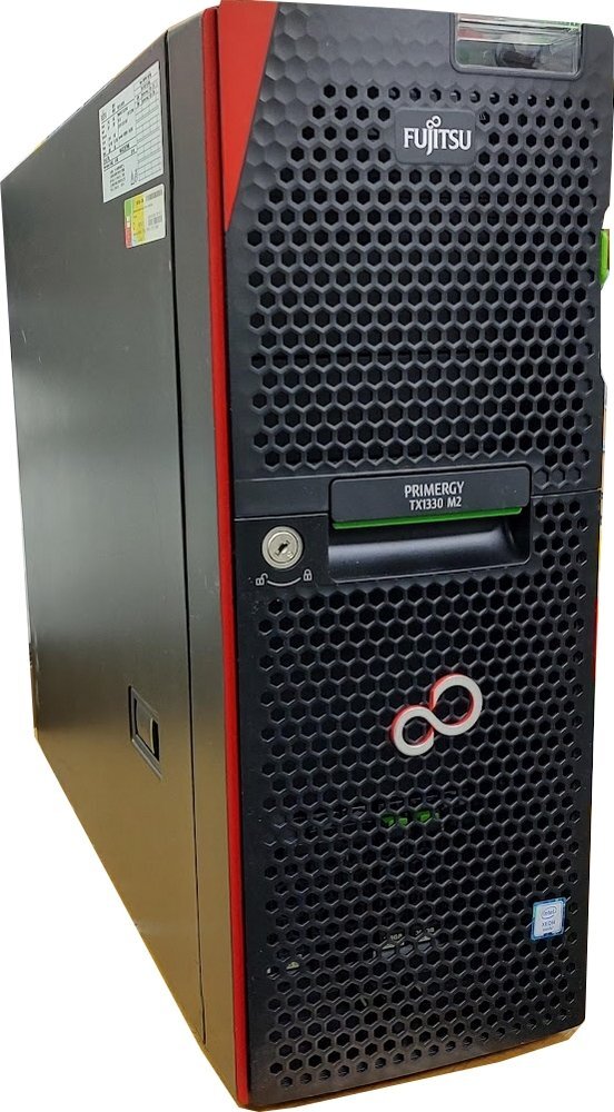 ●[Windows Server 2012 R2] 電源2個 富士通 Primergy TX1330 M2 (4コア Xeon E3-1230 V5 3.4GHz/16GB/2.5inch 300GB*4 SAS/RAID/EP400i)の画像1